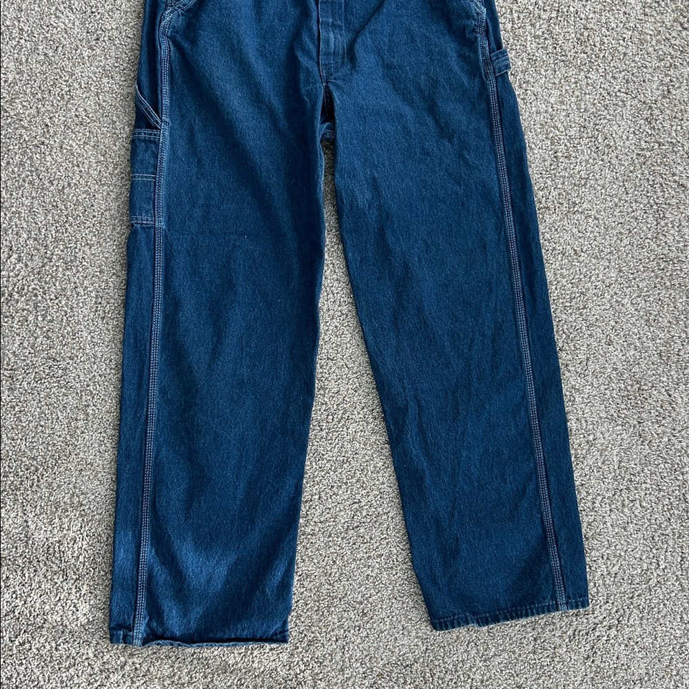 Key 36x32 Denim Overalls - Picture 2 of 7